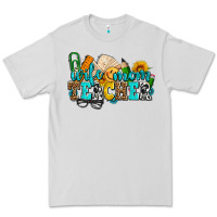 Dove Grey wife mom teacher with sunflowers Premium Tee - AdoDesignShop