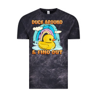 Cloud Black duck around and find out Vintage Tee - MaliasSmallBusiness