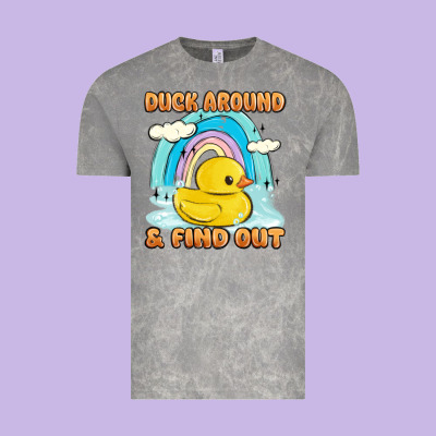 Duck Around And Find Out Vintage Tee Designed By Maliassmallbusiness