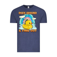 Vintage Denim duck around and find out Vintage Tee - MaliasSmallBusiness