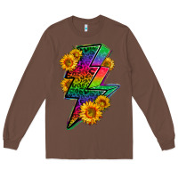 Chestnut LGBTQ+ Lightnin' Bolt With Sunflower Long Sleeve Tee - BundleAndBundleShop