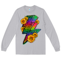 Moon Dust LGBTQ+ Lightnin' Bolt With Sunflower Long Sleeve Tee - BundleAndBundleShop