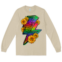 Mushroom LGBTQ+ Lightnin' Bolt With Sunflower Long Sleeve Tee - BundleAndBundleShop