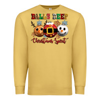 Antique Gold balls deep christmas spirit Premium Sweatshirt - CowGirlArtShop
