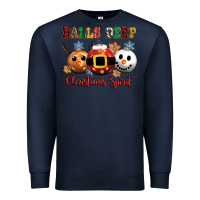 Navy balls deep christmas spirit Premium Sweatshirt - CowGirlArtShop