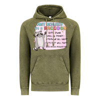 Vintage Olive just realized im a raccoon Vintage Hoodie - MaliasSmallBusiness