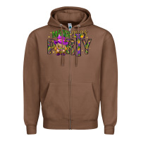 Chestnut Mardi Gras party Zipper Hoodie - NancyCooperArtShop