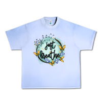 Grape Ice just breathe Urban Heavy Tee - MaliasSmallBusiness