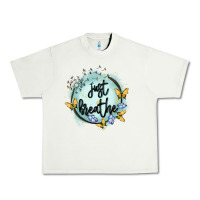 Pistachio just breathe Urban Heavy Tee - MaliasSmallBusiness
