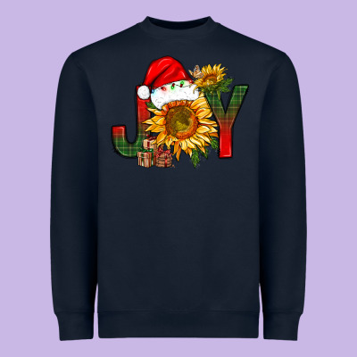 Joy Christmas With Sunflower Bbs Heavyweight Sweatshirt Designed By Bundleandbundleshop