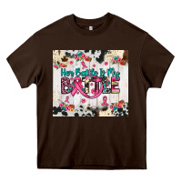 Chocolate Brown her battle is my battle Heavy Core Tee - JahusDesignShop