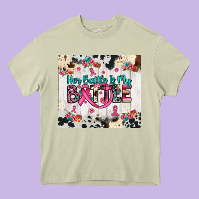 Her Battle Is My Battle Heavy Core Tee Designed By Jahusdesignshop