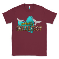 Burgundy perfectly imperfect Classic Tee - NancyCooperArtShop