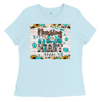Nursing Is A Work Of Heart Ladies Tee | Teevron