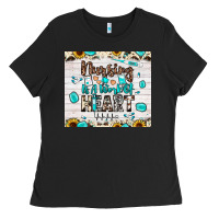 Black nursing is a work of heart Ladies Tee - JahusDesignShop