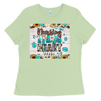 Matcha nursing is a work of heart Ladies Tee - JahusDesignShop