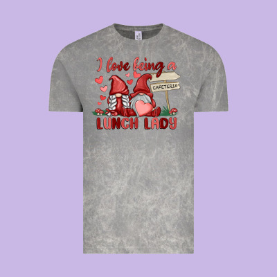 I Love Being A Lunch Lady Vintage Tee Designed By Maliassmallbusiness