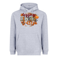 Heather Grey leaves and lattes Heavyweight Hoodie - CowGirlArtShop