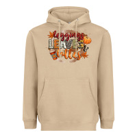 Mushroom leaves and lattes Heavyweight Hoodie - CowGirlArtShop