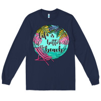 Navy life is better at the beach Long Sleeve Tee - JahusDesignShop