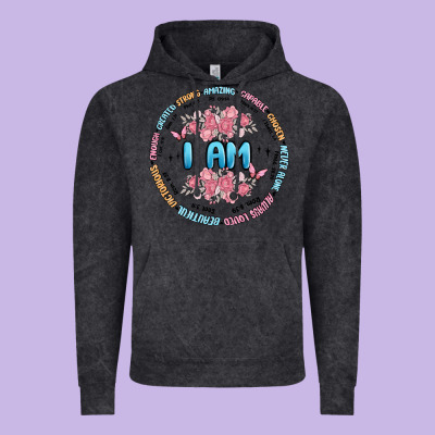 I Am Inspiration Vintage Hoodie Designed By Maliassmallbusiness