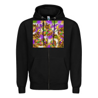 Mardi Gras With King Cake Zipper Hoodie | Teevron
