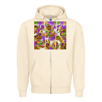 Sandshell Mardi Gras with king cake Zipper Hoodie - NancyCooperArtShop