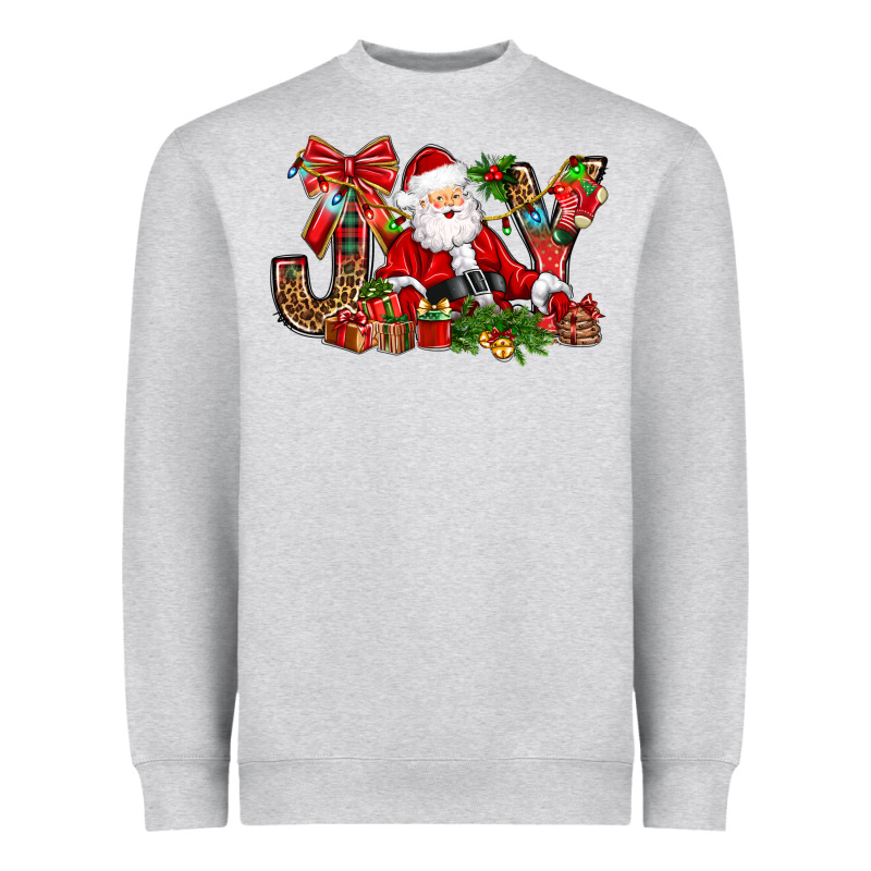 Joy Christmas With Santa Bbs Heavyweight Sweatshirt by BundleAndBundleShop | Teevron