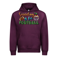 Mauve Wine sunday is for football Urban Hoodie - BundleAndBundleShop