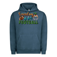Pigment Midnight Navy sunday is for football Urban Hoodie - BundleAndBundleShop