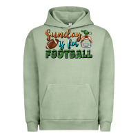 Pigment Oil Green sunday is for football Urban Hoodie - BundleAndBundleShop
