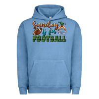 Pigment Pebble Blue sunday is for football Urban Hoodie - BundleAndBundleShop