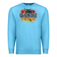 Ocean Blue #done class of 2024 Premium Sweatshirt - CowGirlArtShop