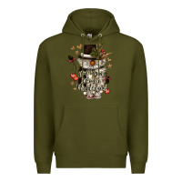 Army Green walking in a winter wonderland Premium Hoodie - CowGirlArtShop