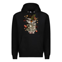 Black walking in a winter wonderland Premium Hoodie - CowGirlArtShop