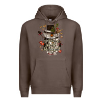 Coffee walking in a winter wonderland Premium Hoodie - CowGirlArtShop