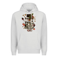 Dove Grey walking in a winter wonderland Premium Hoodie - CowGirlArtShop