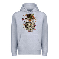 Heather Grey walking in a winter wonderland Premium Hoodie - CowGirlArtShop