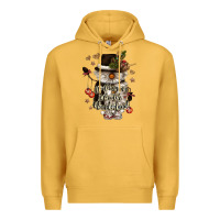 Mustard walking in a winter wonderland Premium Hoodie - CowGirlArtShop