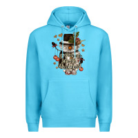 Ocean Blue walking in a winter wonderland Premium Hoodie - CowGirlArtShop