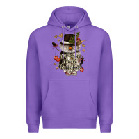 Purple walking in a winter wonderland Premium Hoodie - CowGirlArtShop