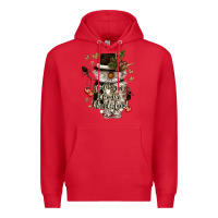 Red walking in a winter wonderland Premium Hoodie - CowGirlArtShop