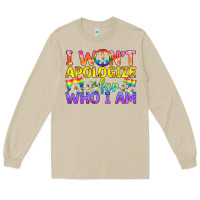 Mushroom LGBTQ I Won't Apologize For Who I Am Long Sleeve Tee - BundleAndBundleShop