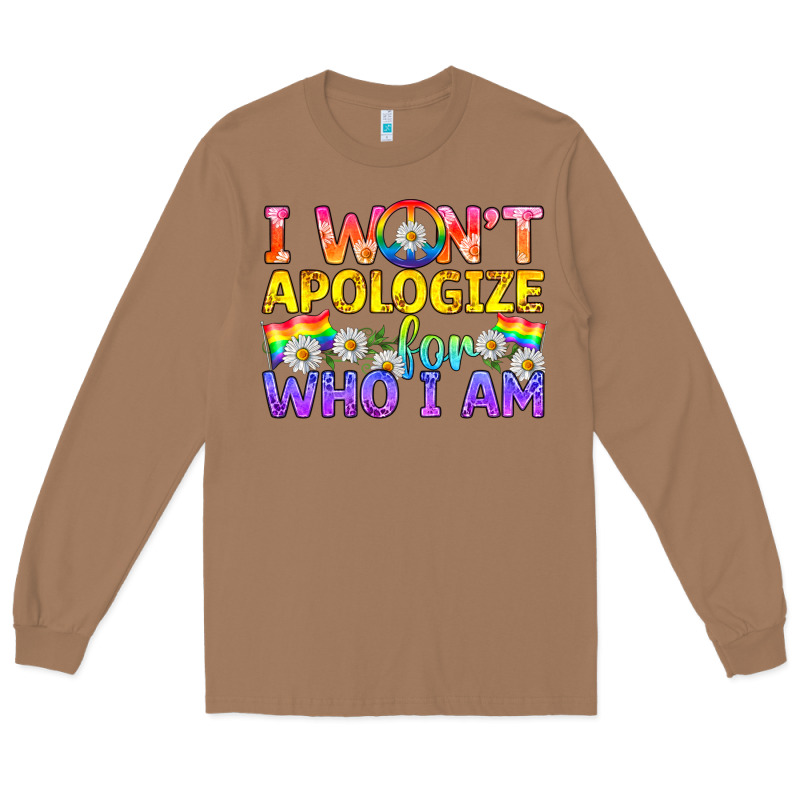 Lgbtq I Won't Apologize For Who I Am Long Sleeve Tee by BundleAndBundleShop | Teevron