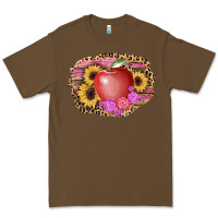 Cacao apple sunflower back to school background Premium Tee - AdoDesignShop