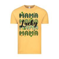Vintage Mustard lucky mama Vintage Tee - MaliasSmallBusiness