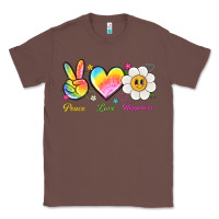 Chestnut peace love happiness Classic Tee - NancyCooperArtShop