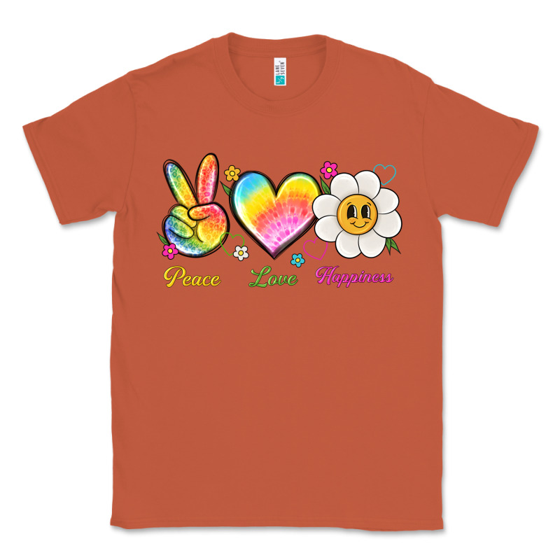Peace Love Happiness Classic Tee by NancyCooperArtShop | Teevron