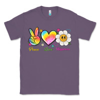 Lavender peace love happiness Classic Tee - NancyCooperArtShop