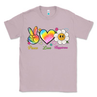 Lilac peace love happiness Classic Tee - NancyCooperArtShop